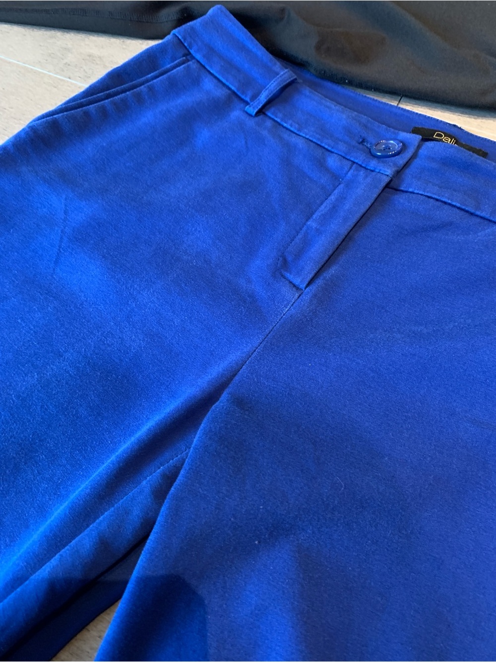 Dalia Royal Blue Cropped Straight Leg Pants Size 10 - Picture 9 of 15